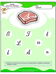E Sesi Çalışma Sayfaları